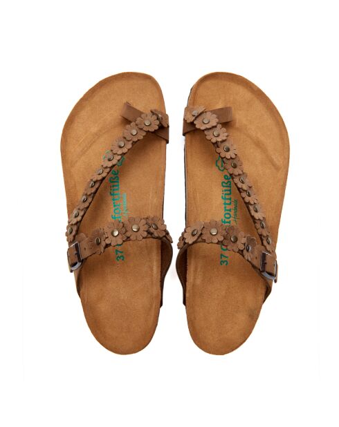Sandales en cuir Ilva sables