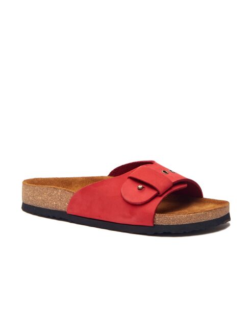 Sandales en cuir Willa red /nubuck