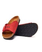 Sandales en cuir Willa red /nubuck