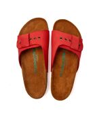 Sandales en cuir Willa red /nubuck