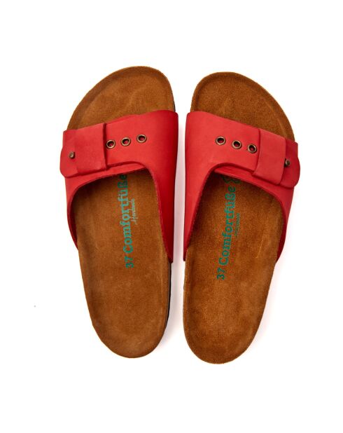 Sandales en cuir Willa red /nubuck