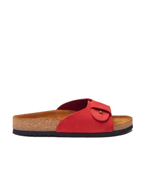 Sandales en cuir Willa red /nubuck