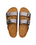 Sandales en cuir Bali platine