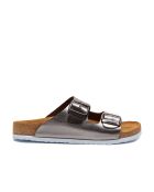 Sandales en cuir Bali platine