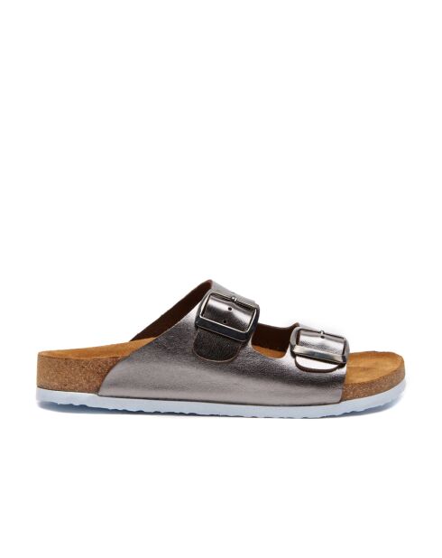 Sandales en cuir Bali platine