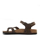 Sandales en cuir Gabriella léopard