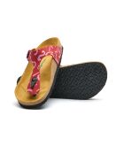 Sandales en cuir Aliz-PR rose/rouge
