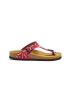 Sandales en cuir Aliz-PR rose/rouge
