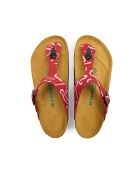 Sandales en cuir Aliz-PR rose/rouge