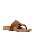 Sandales en cuir Silvia brun