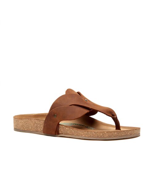 Sandales en cuir Silvia brun