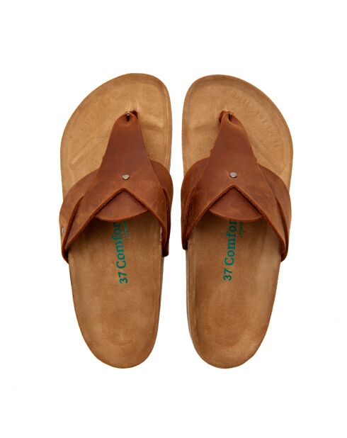 Sandales en cuir Silvia brun
