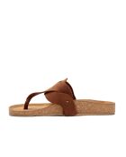 Sandales en cuir Silvia brun