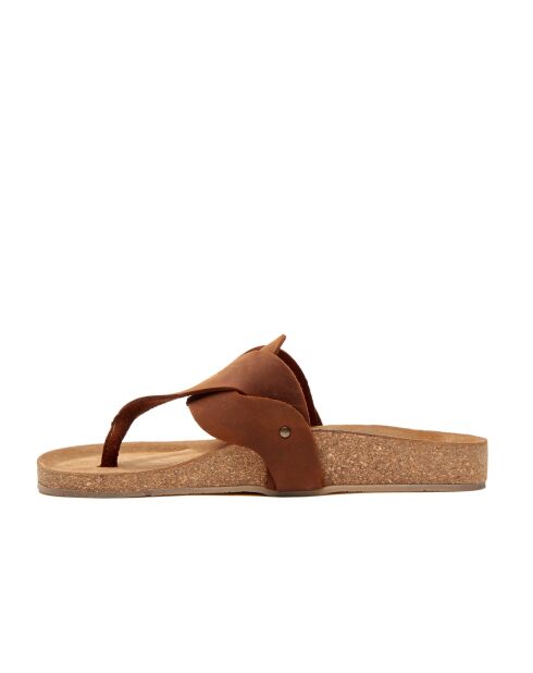Sandales en cuir Silvia brun