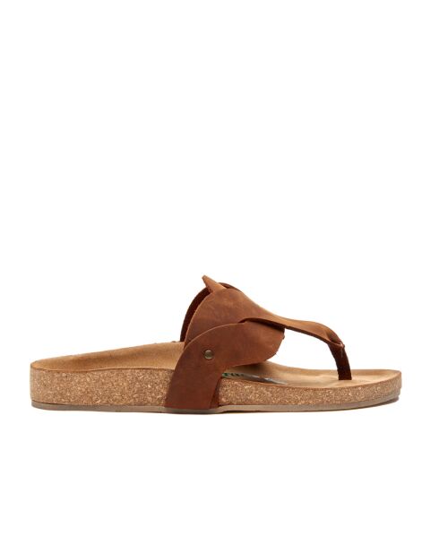 Sandales en cuir Silvia brun