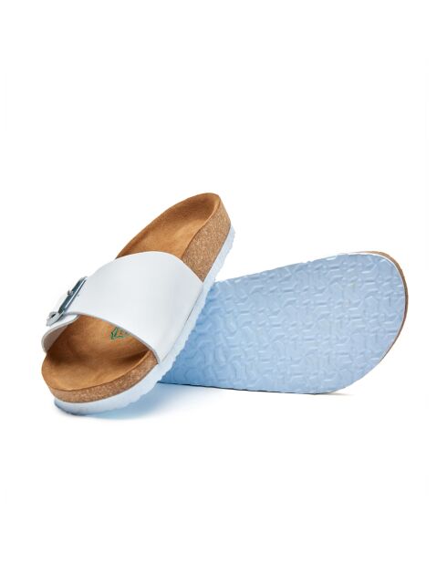 Sandales en cuir blanches