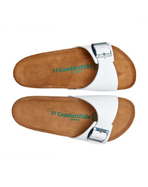 Sandales en cuir blanches