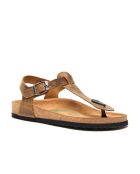 Sandales en cuir Gerda bronzage