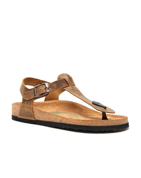 Sandales en cuir Gerda bronzage