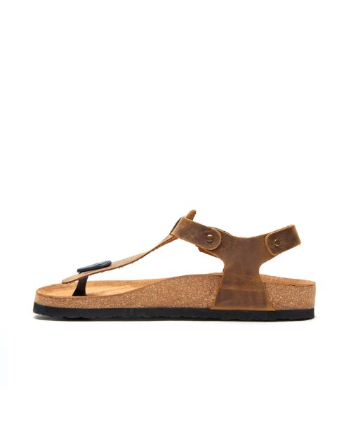 Sandales en cuir Gerda bronzage