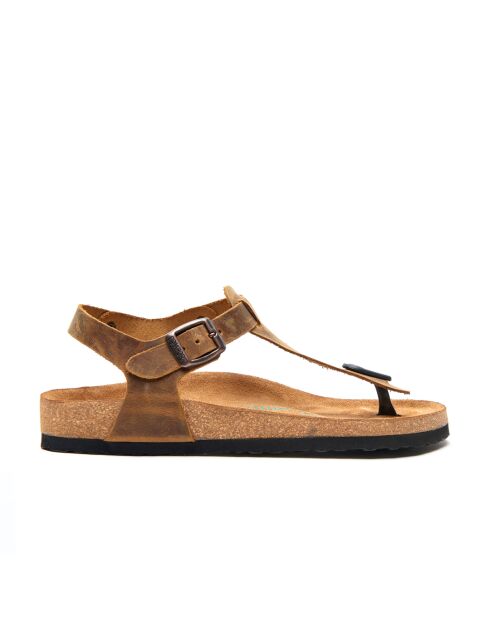 Sandales en cuir Gerda bronzage