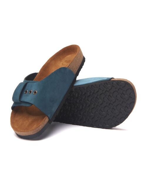 Sandales en cuir Willa navy / nubuck
