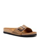 Sandales en cuir tan/crazy