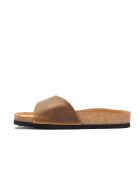 Sandales en cuir tan/crazy