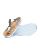 Sandales en cuir Aliz argenté