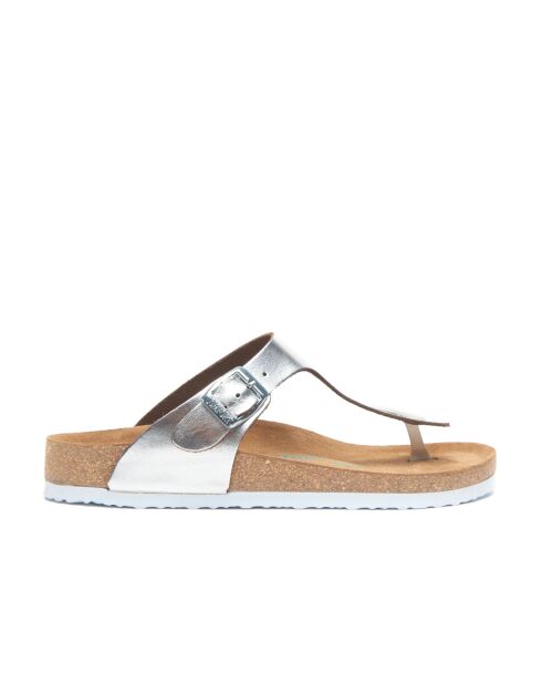 Sandales en cuir Aliz argenté