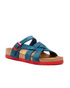 Sandales en cuir Lea navy/red /nubuck