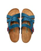 Sandales en cuir Lea navy/red /nubuck