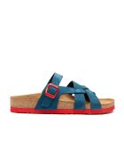 Sandales en cuir Lea navy/red /nubuck