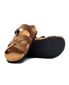 Sandales en cuir Lea sand / nubuck