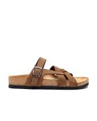 Sandales en cuir Lea sand / nubuck