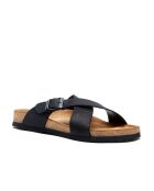 Sandales en cuir Cross black /nubuck