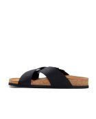 Sandales en cuir Cross black /nubuck