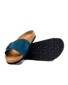 Sandales en cuir navy / nubuck