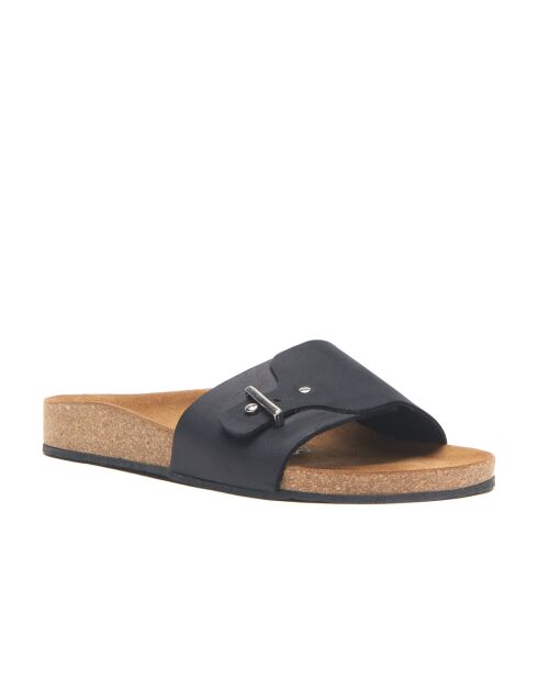Sandales en cuir Odella black /nubuck