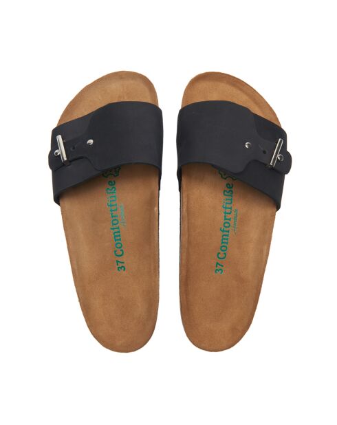 Sandales en cuir Odella black /nubuck