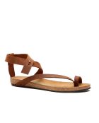 Sandales en cuir Sara brun