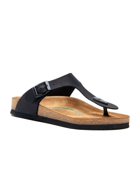 Sandales en cuir Aliz noires