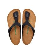 Sandales en cuir Aliz noires