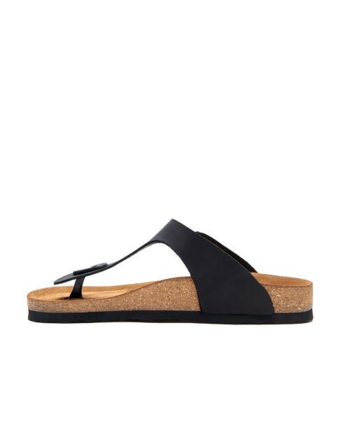 Sandales en cuir Aliz noires