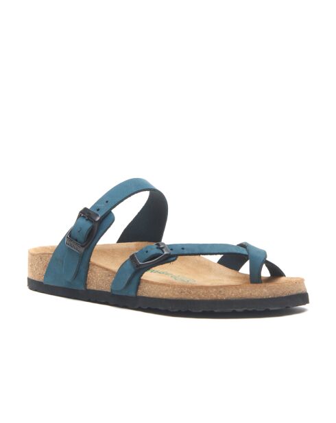 Sandales en cuir Nadja marines