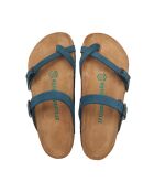 Sandales en cuir Nadja marines