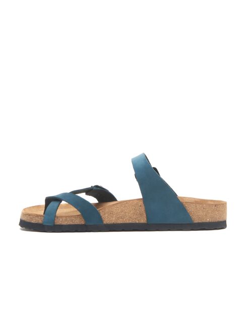 Sandales en cuir Nadja marines
