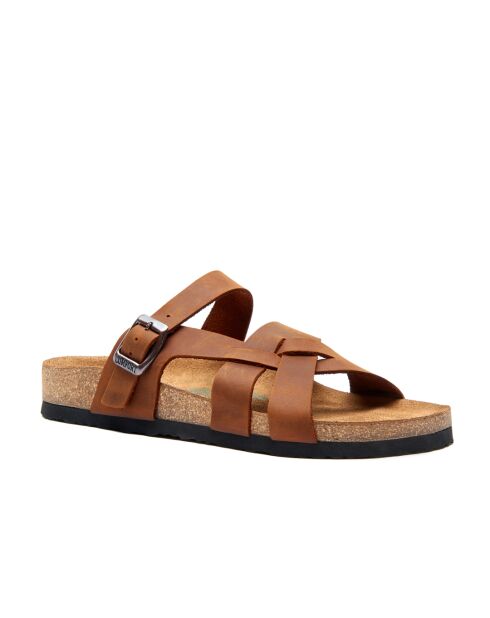 Sandales en cuir Lea brown/crazy