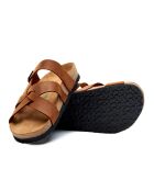 Sandales en cuir Lea brown/crazy