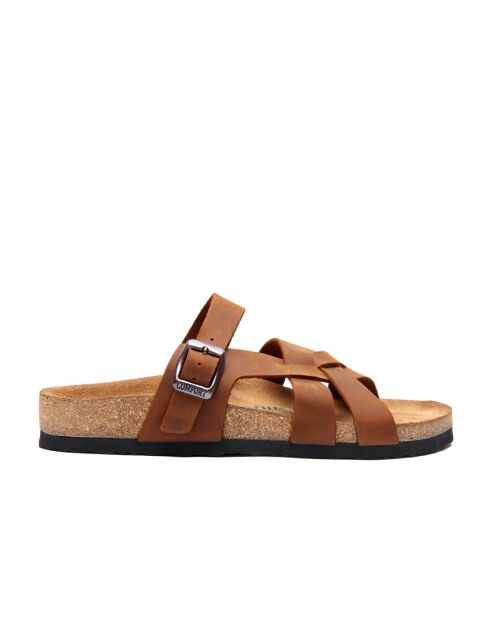 Sandales en cuir Lea brown/crazy
